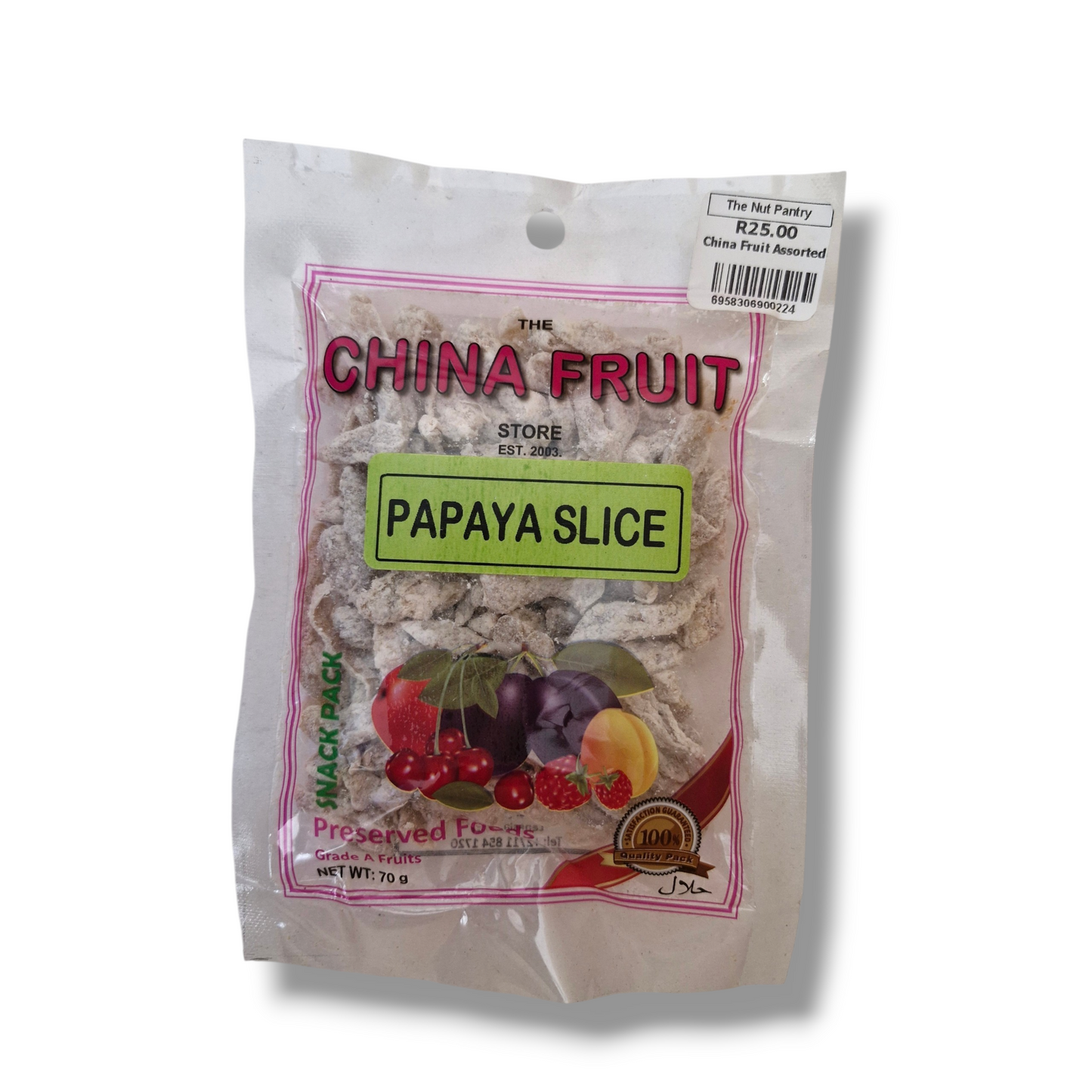 China Fruit - Papaya Slice 70g
