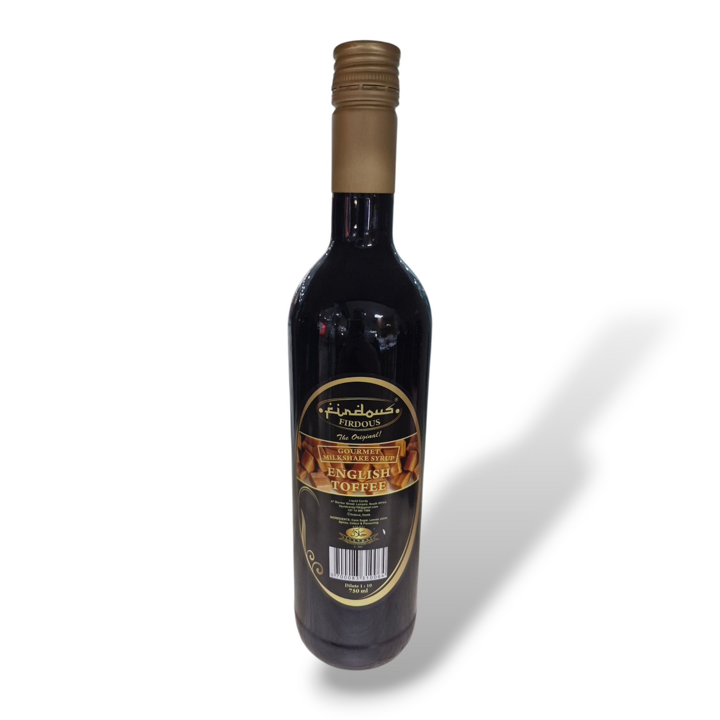 Firdous English Toffee Milkshake Syrup 750ml