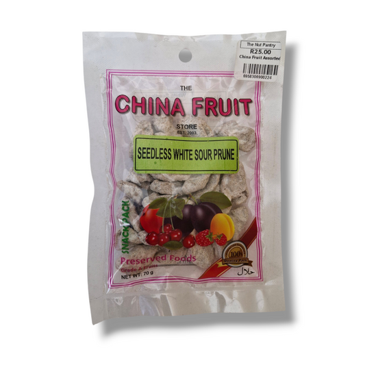 China Fruit - Seedless White Sour Prune 70g